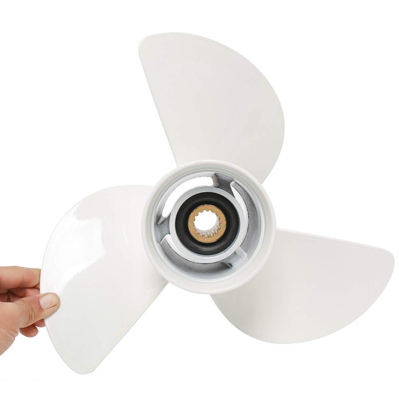 NovelBee 13 1/2x15-K Aluminum Alloy Propeller for Yamaha 60HP 70HP 75HP 80HP 85HP 90HP 115HP 130HP Outboard Motor 6E5-45947-00 - Image 2